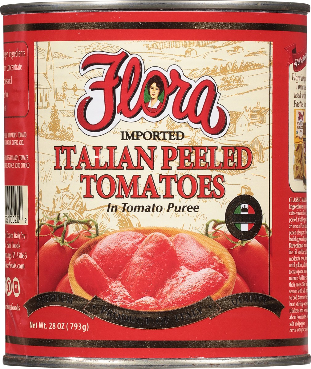 slide 4 of 9, Flora Peeled Italian Tomatoes in Tomato Puree 28 oz, 28 oz