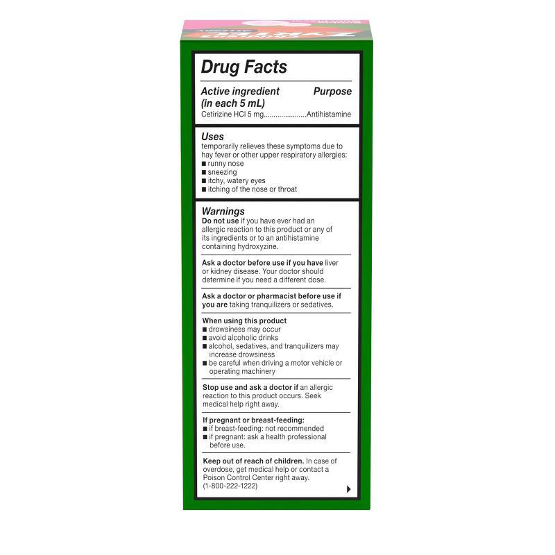 slide 2 of 9, Children's Zyrtec 24 Hour Allergy Relief Syrup - Bubble Gum - Cetirizine - 4 fl oz, 4 fl oz