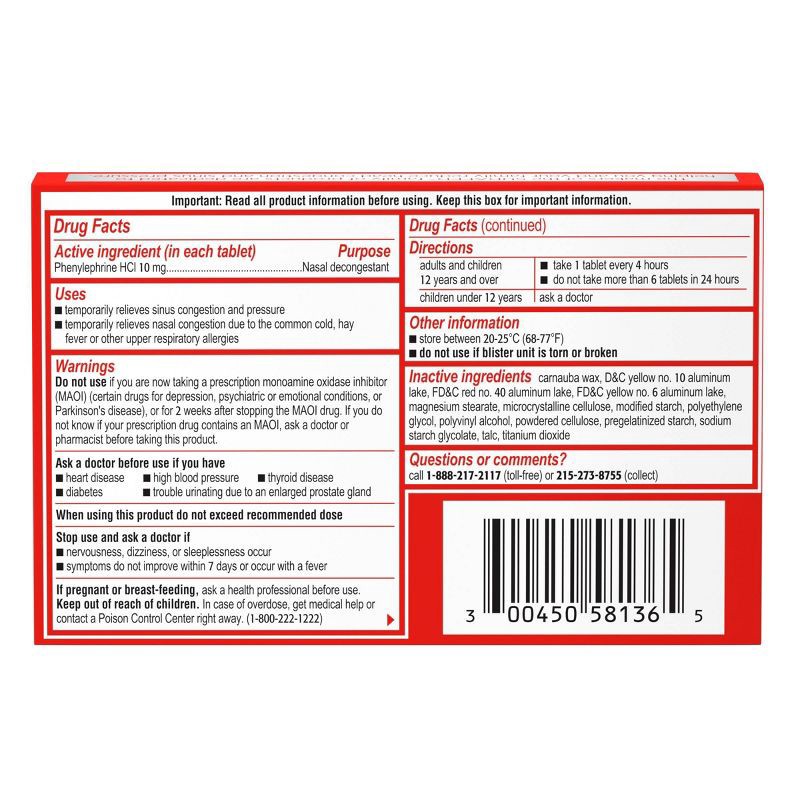 slide 2 of 8, Sudafed PE Maximum Strength Congestion & Sinus Pressure Relief Tablets - 36ct, 36 ct