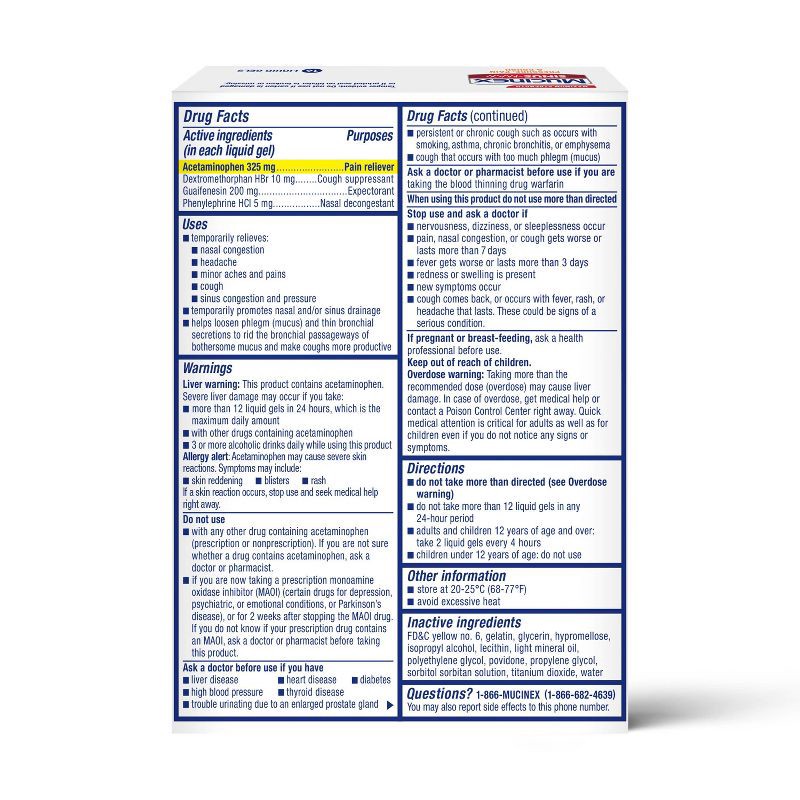 slide 2 of 8, Mucinex Sinus Medicine - Liguid Gels - 16ct, 16 ct