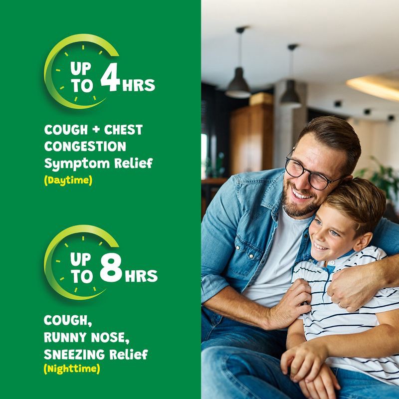 slide 5 of 11, Children's Robitussin Day/Night Cough & Chest Congestion DM - Dextromethorphan - Grape & Fruit Punch Flavors - 4 fl oz/2pk, 2 ct; 4 fl oz