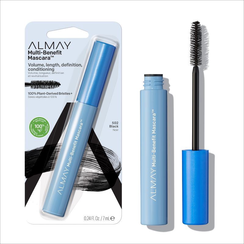 slide 1 of 8, Almay Multi-Benefit Keratin Infused Waterproof Mascara - 502 Black - 0.24 fl oz, 0.24 fl oz