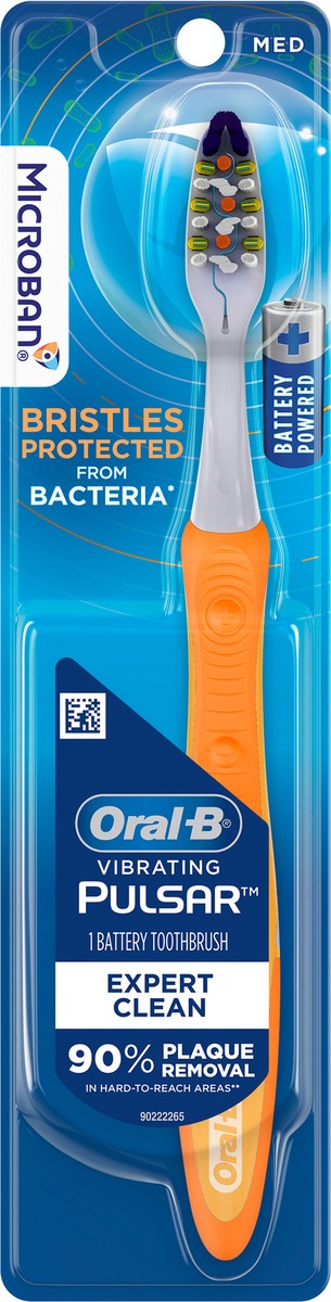 slide 3 of 3, Oral-B Pulsar Expert Clean Battery Powered Toothbrush Medium - 1ct, 1 ct