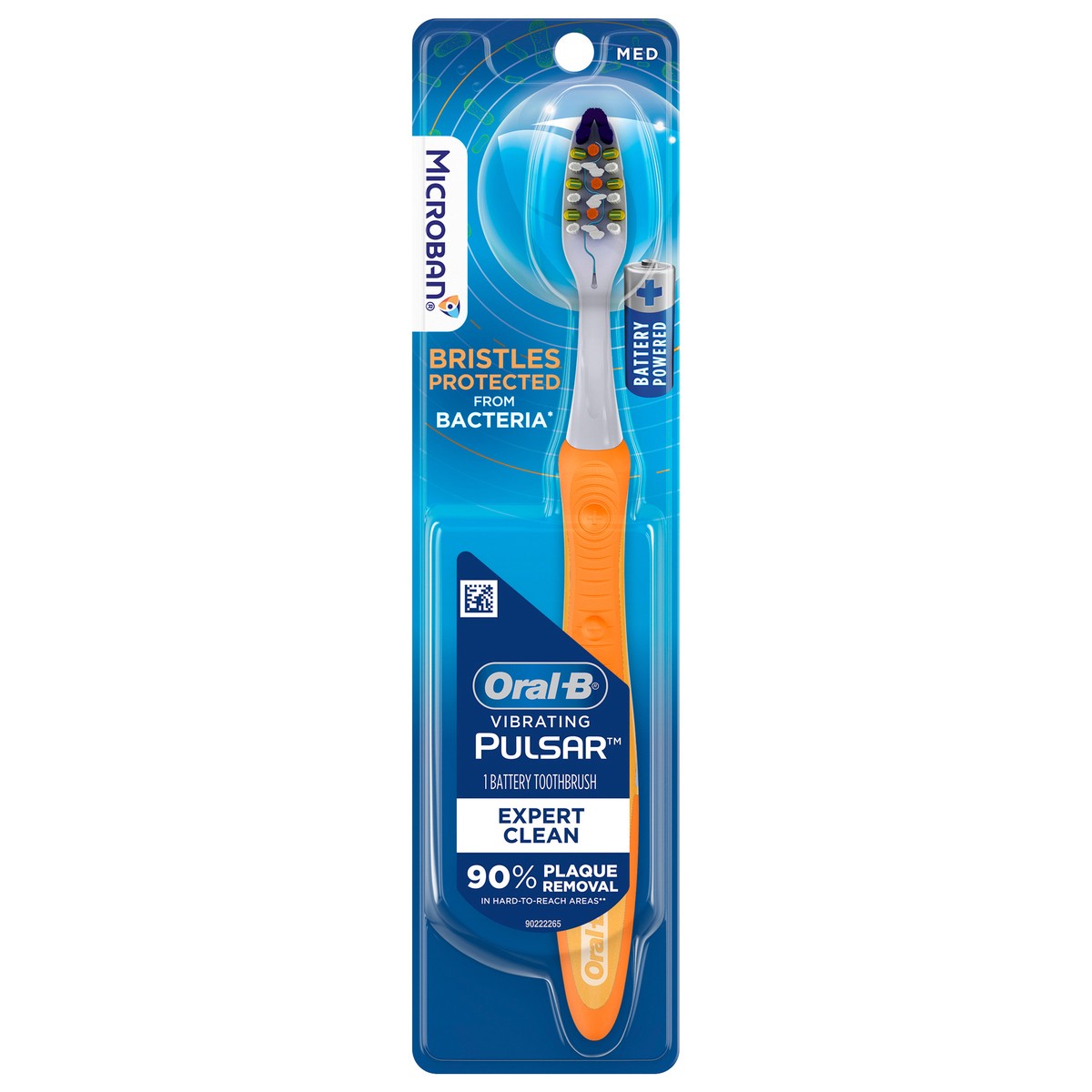 slide 1 of 3, Oral-B Pulsar Expert Clean Battery Powered Toothbrush Medium - 1ct, 1 ct