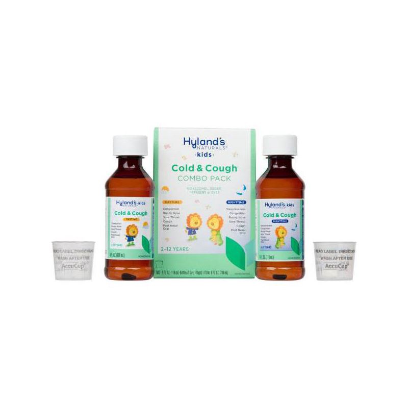 slide 4 of 4, Hyland's Naturals Kids Day & Night Cold 'n Cough Relief Liquid - 8 fl oz, 8 fl oz