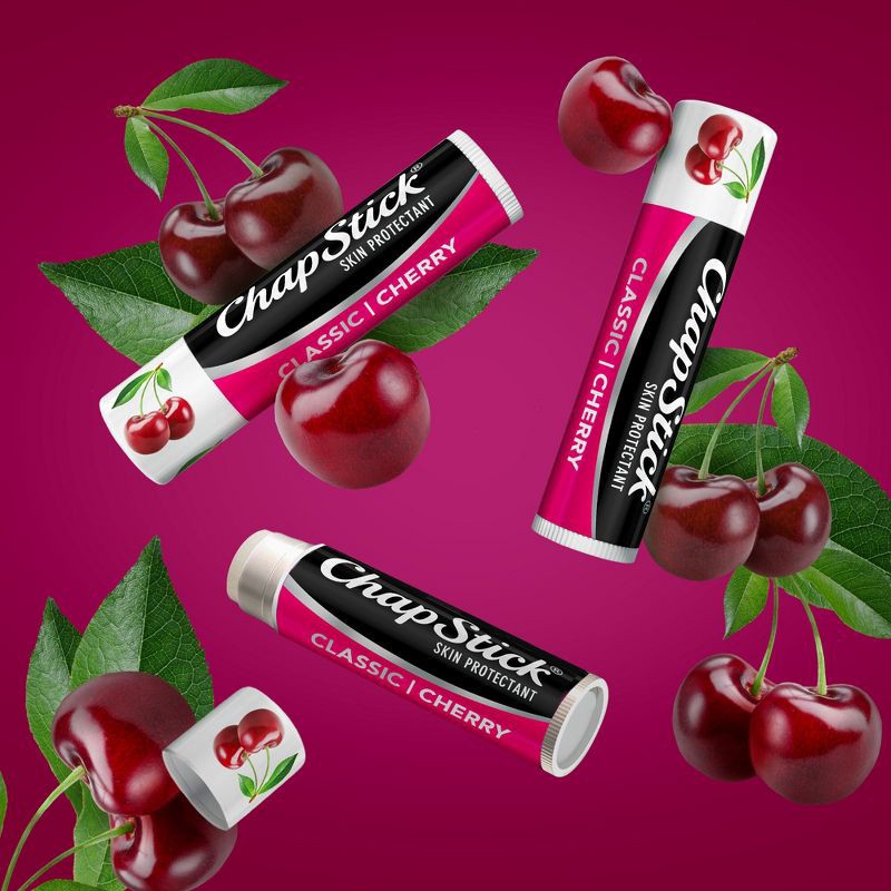 slide 3 of 21, Chapstick Classic Lip Balm Blister Pack - Cherry - 3ct/0.45oz, 3 ct, 0.45 oz