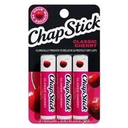 Chapstick Classic Lip Balm Blister Pack - Cherry - 3ct/0.45oz