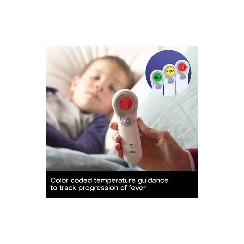 slide 4 of 10, Braun No Touch + Forehead Thermometer, 1 ct