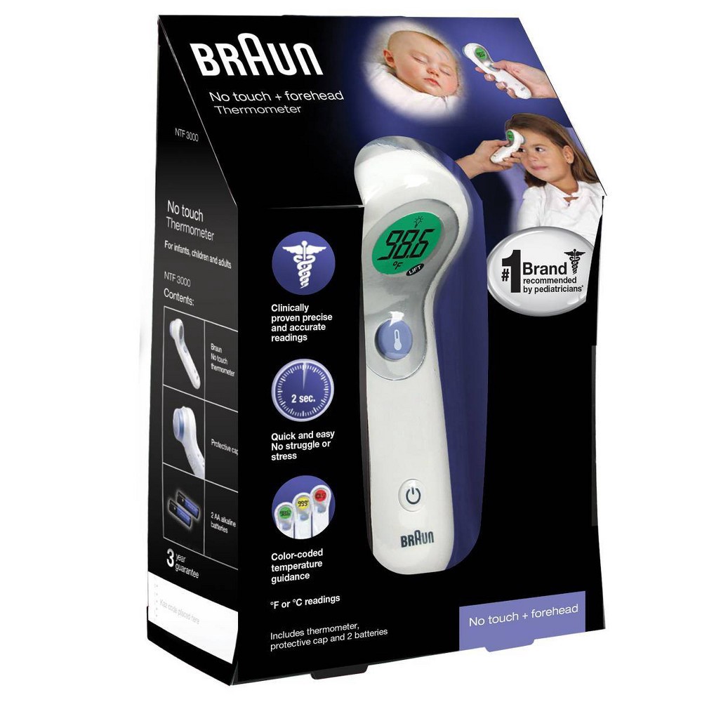 slide 7 of 7, Braun No Touch + Forehead Thermometer, 1 ct