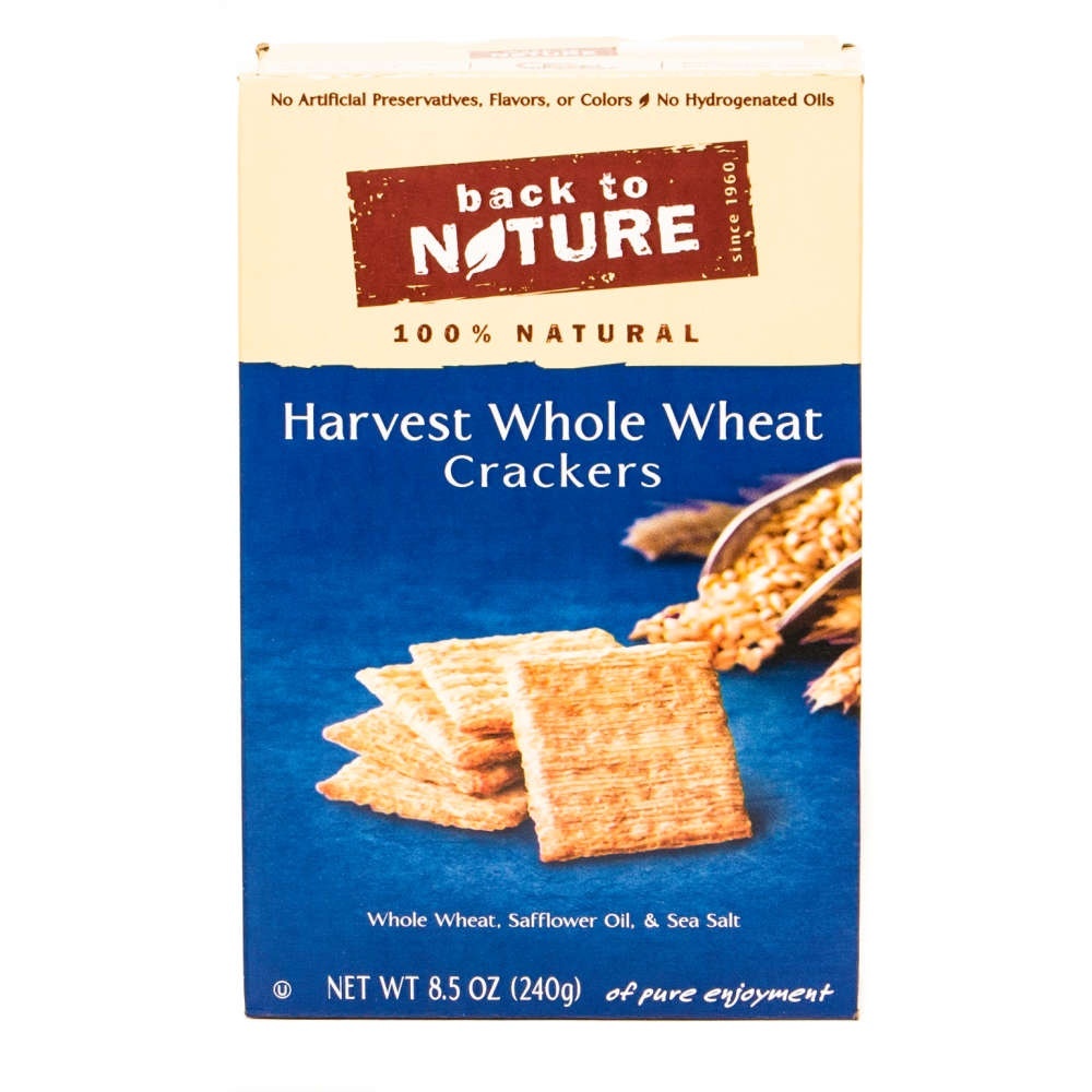 slide 1 of 1, Back to Nature Crackers Harvest Whole Wheat, 8.5 oz