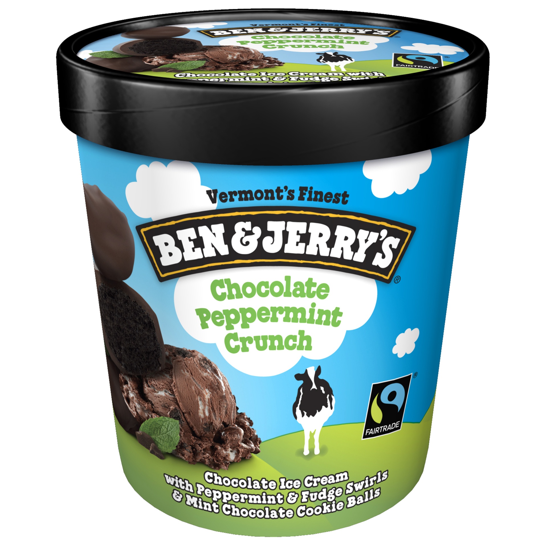 slide 1 of 1, Ben & Jerry's Chocolate Peppermint Crunch Ice Cream, 1 pint