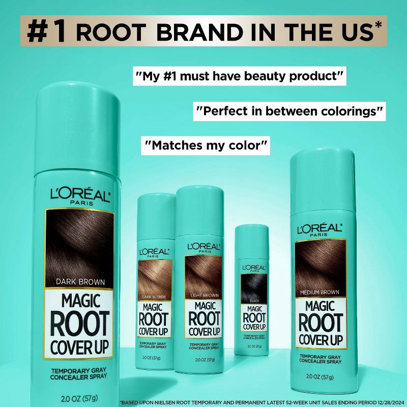 slide 10 of 12, L'Oreal Paris Magic Root Cover Up - Dark Brown - 2.0oz, 2 oz