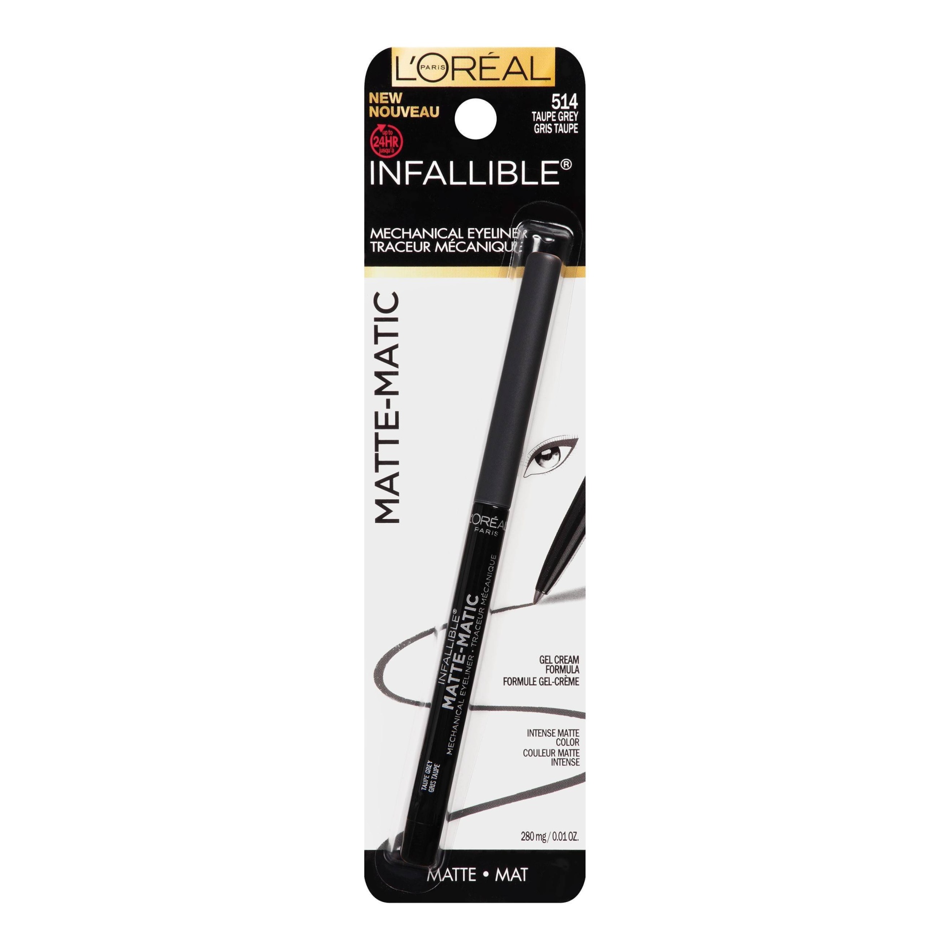 slide 1 of 5, L'oréal Infallible Matte-Matic Liner - 514 Charcoal, 0.01 oz