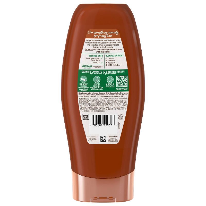 slide 3 of 7, Garnier Whole Blends Coconut Oil & Cocoa Butter Extracts Smoothing Conditioner - 22 fl oz, 22 fl oz