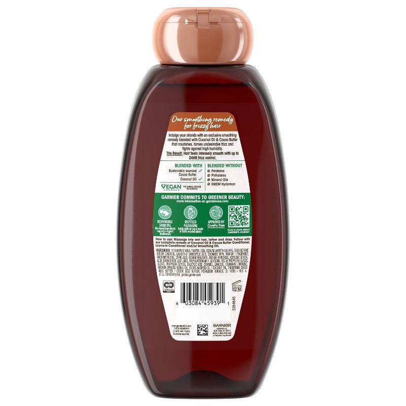 slide 4 of 7, Garnier Whole Blends Coconut Oil & Cocoa Butter Extracts Smoothing Shampoo - 22 fl oz, 22 fl oz