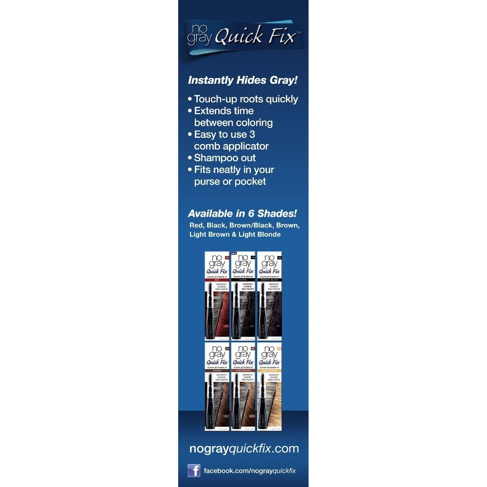 slide 3 of 5, no gray Quick Fix Color Touch-up Systems - Brown/Black, 0.5 fl oz