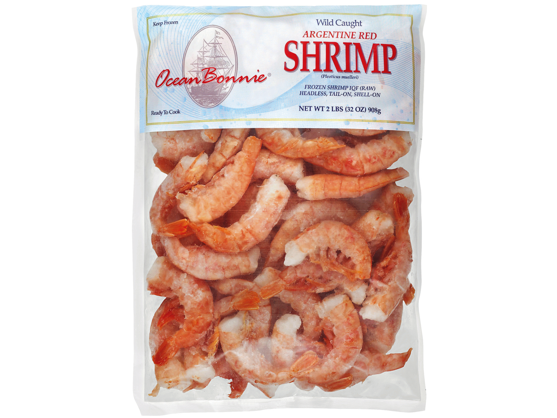 slide 1 of 1, Ocean Bonnie Shrimp 2 lb, 32 oz