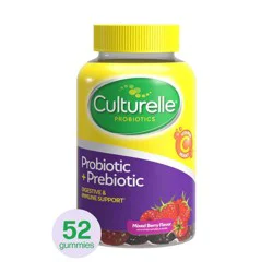 Culturelle Gummies Probiotic + Prebiotic Mixed Berry Flavor Probiotic 52 Gummies 52 ea