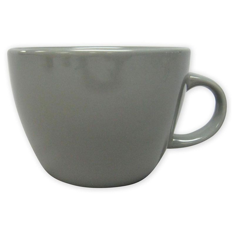 slide 1 of 2, 16oz Stoneware Coupe Coffee Mug Gray - Threshold™, 16 oz