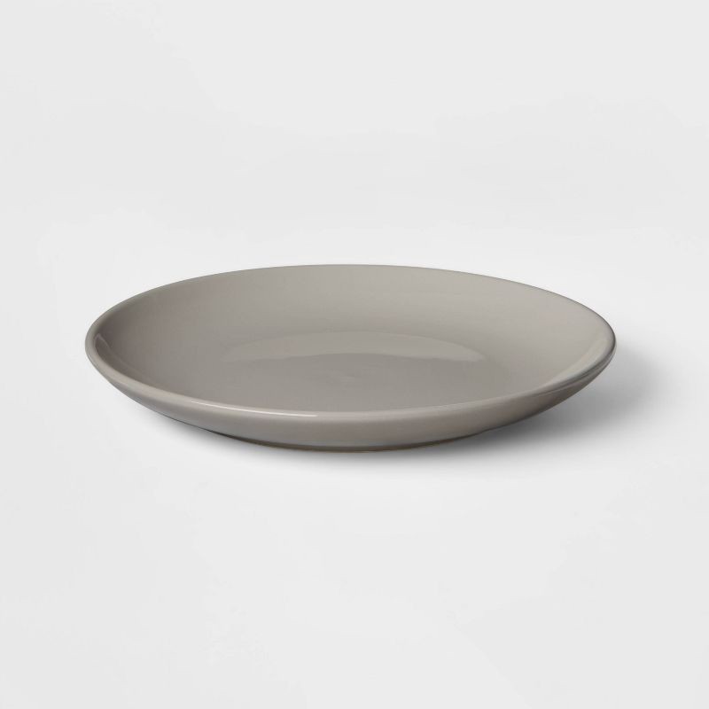 slide 3 of 3, Dinner Plate Coupe Gray 10"x10" - Threshold™, 1 ct