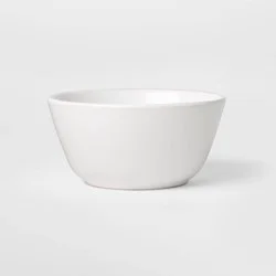 Coupe Cereal Bowl 27oz White - Threshold™: Stoneware, Microwave & Dishwasher Safe, Modern Round Design