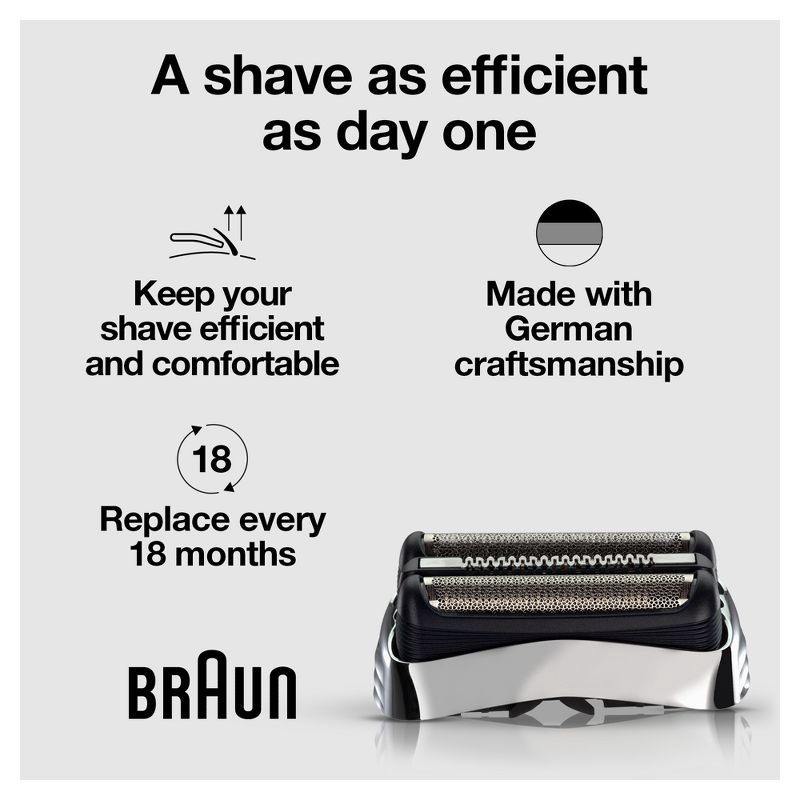 slide 5 of 9, Braun Series 3-32b Electric Shaver Replacement Head, 1 ct