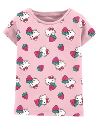 Carter's Carters Toddler Hello Kitty Strawberry Tee Pink 2T