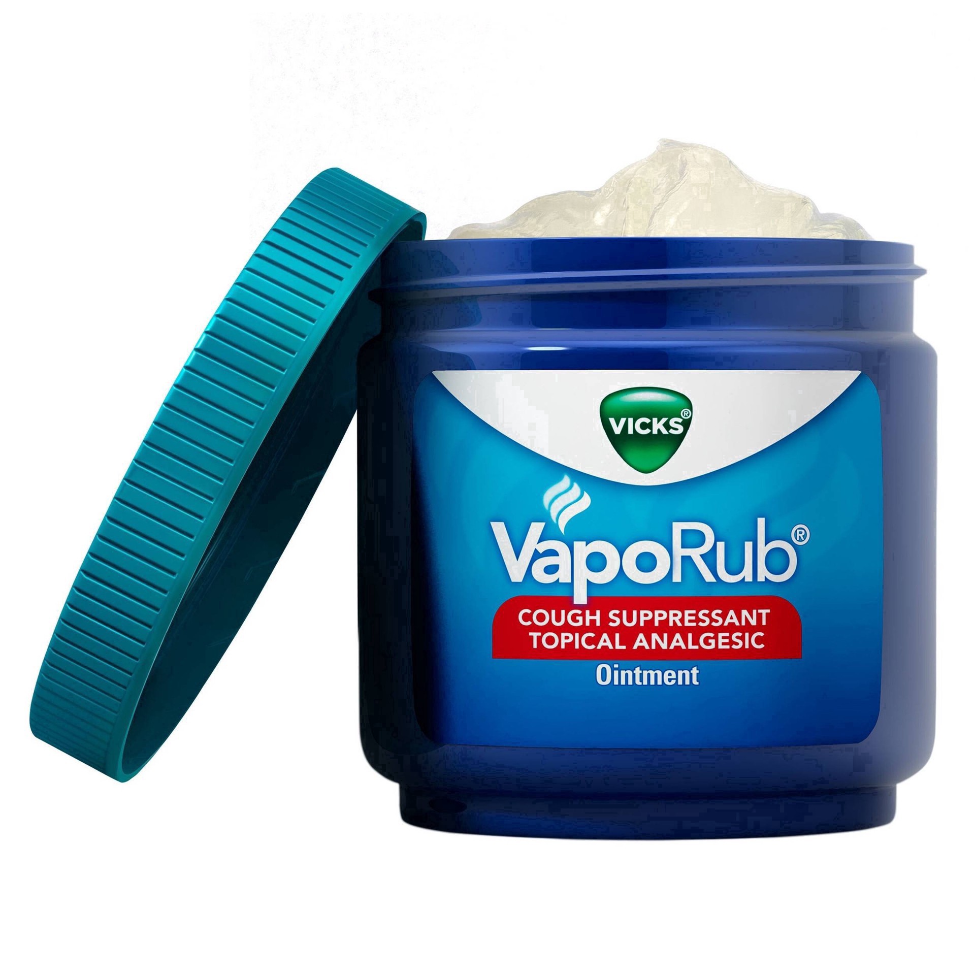 slide 37 of 144, VapoRub Cough Suppressant Topical Chest Rub & Analgesic Ointment, 