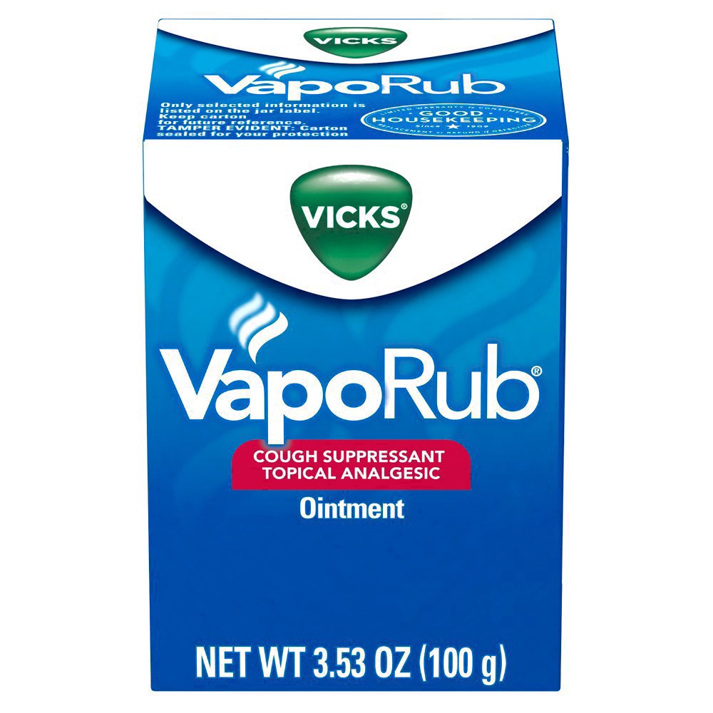 slide 12 of 144, VapoRub Cough Suppressant Topical Chest Rub & Analgesic Ointment, 