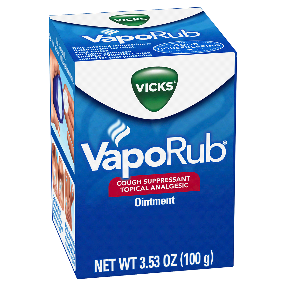 slide 5 of 144, VapoRub Cough Suppressant Topical Chest Rub & Analgesic Ointment, 