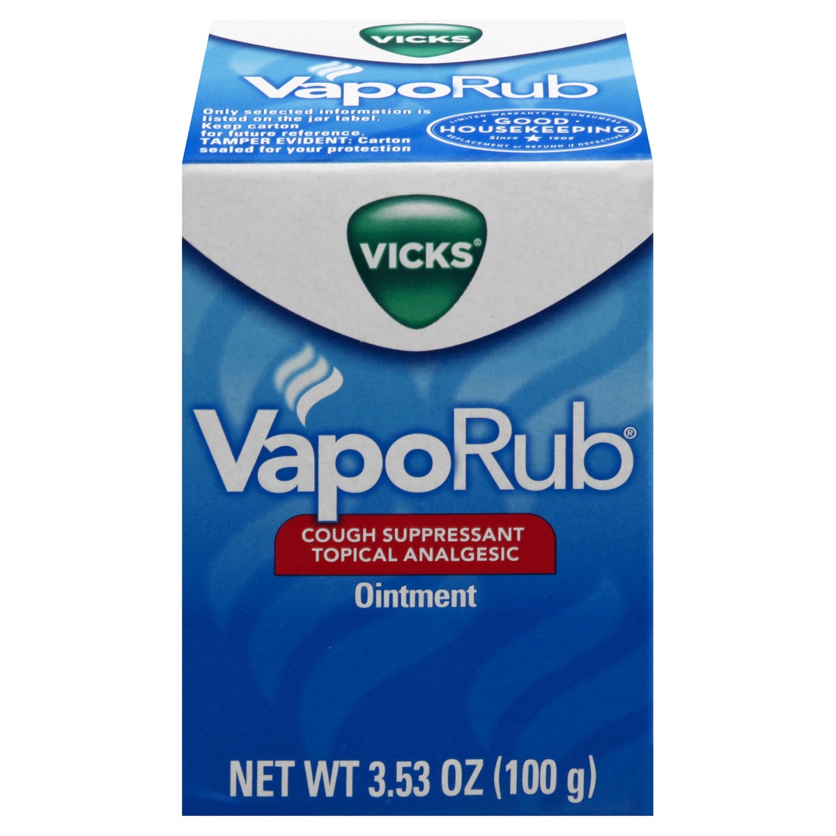 slide 1 of 144, VapoRub Cough Suppressant Topical Chest Rub & Analgesic Ointment, 
