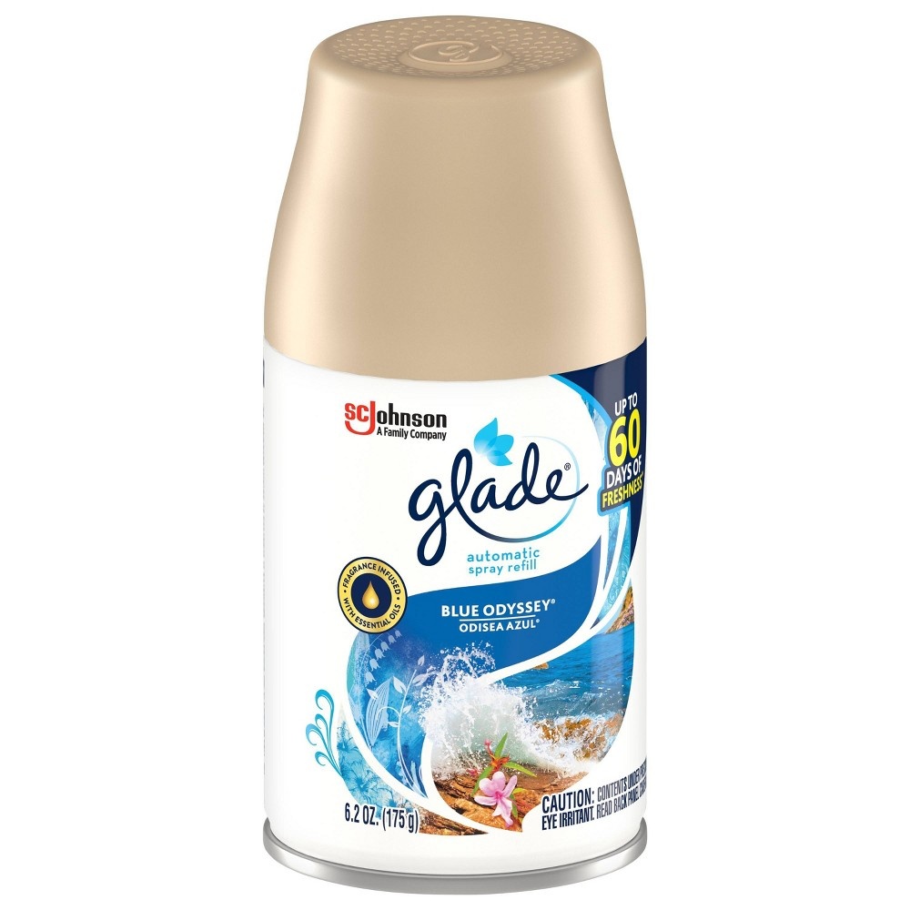 slide 4 of 5, Glade Blue Odyssey Automatic Spray Air Freshener Refill, 6.2 oz