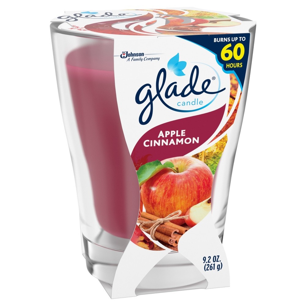 slide 3 of 6, Glade Apple Cinnamon Candle, 9.2 oz