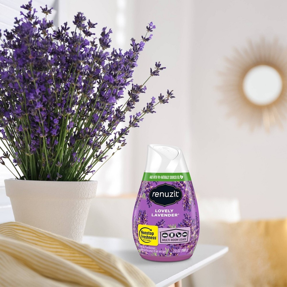 slide 5 of 8, Renuzit Gel Air Freshener - Lovely Lavender, 3 ct; 7 oz