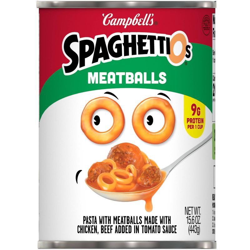slide 9 of 11, SpaghettiOs Canned Pasta with Meatballs - 15.6oz, 15.6 oz