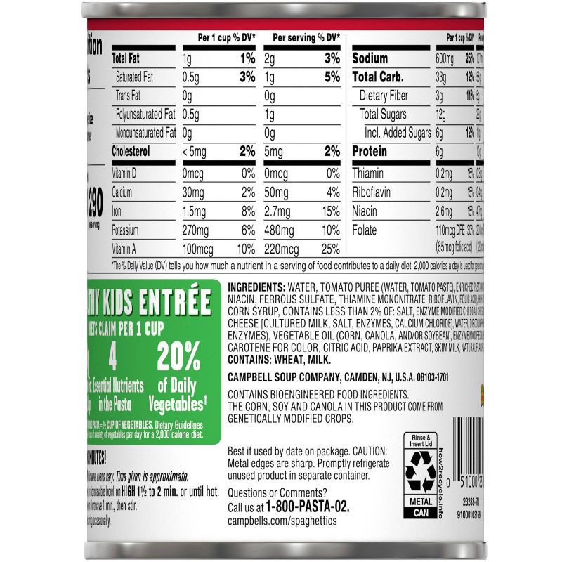 slide 10 of 11, SpaghettiOs Original Canned Pasta - 15.8oz, 15.8 oz