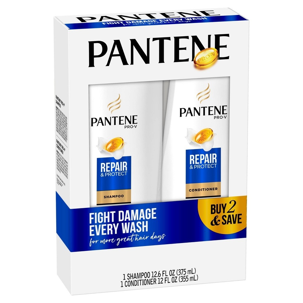 slide 3 of 4, Pantene Pro-V Repair & Protect Shampoo and Conditioner Bundle, 1 ct