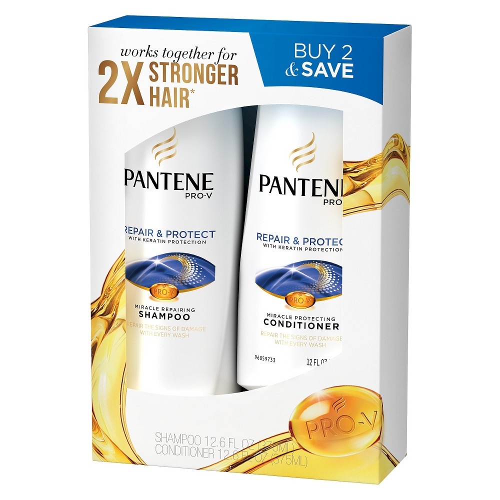 slide 4 of 4, Pantene Pro-V Repair & Protect Shampoo and Conditioner Bundle, 1 ct