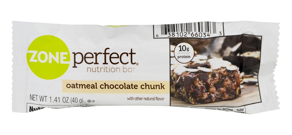 slide 1 of 1, Zone Perfect Oatmeal Chocolate Chunk Nutrition Bar, 1.41 oz