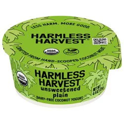 Harmless Harvest Organic Unsweetened Plain Cultured Coconut 4.4 oz