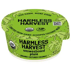 Harmless Harvest Organic Unsweetened Plain Cultured Coconut 4.4 oz