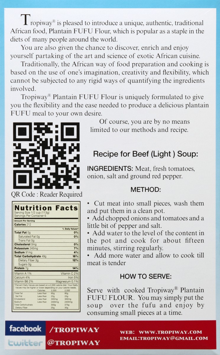 slide 5 of 6, Tropiway Flour 24 oz, 24 oz