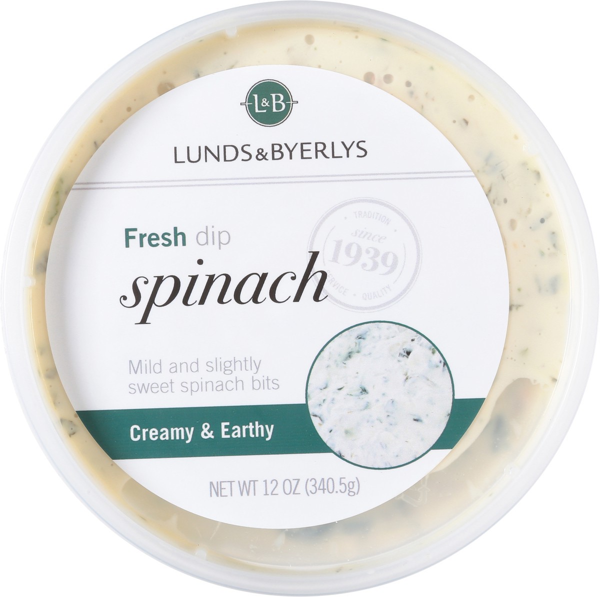 slide 3 of 14, Lunds & Byerlys Fresh Spinach Dip 12 oz, 12 oz