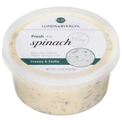 Lunds & Byerlys Fresh Spinach Dip 12 oz