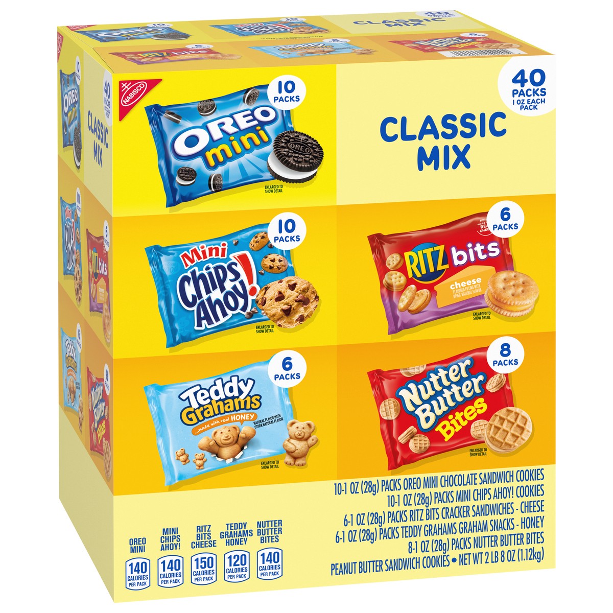 slide 2 of 14, Nabisco Classic Mix Cookie 40 - 1 oz Packs, 40 ct