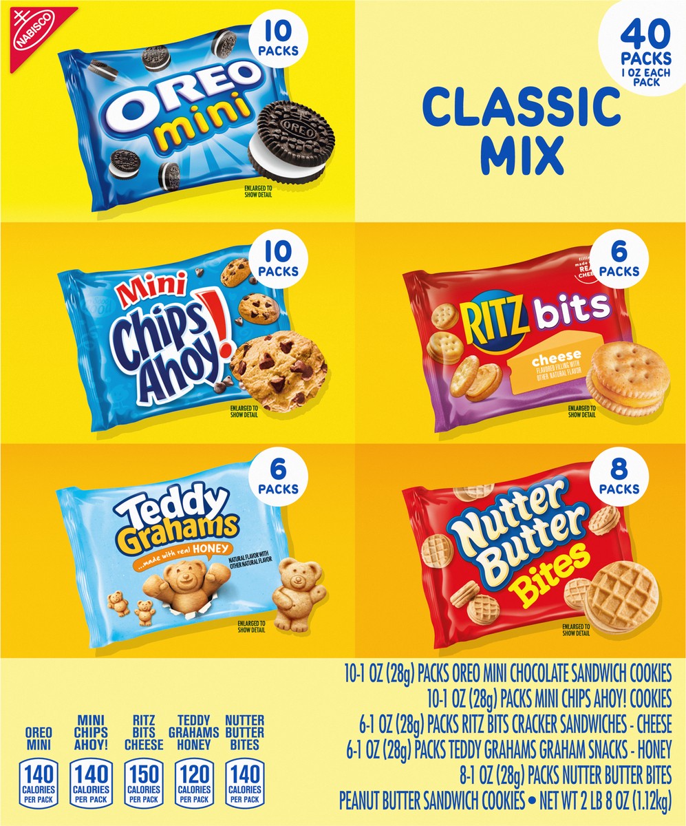 slide 5 of 14, Nabisco Classic Mix Cookie 40 - 1 oz Packs, 40 ct