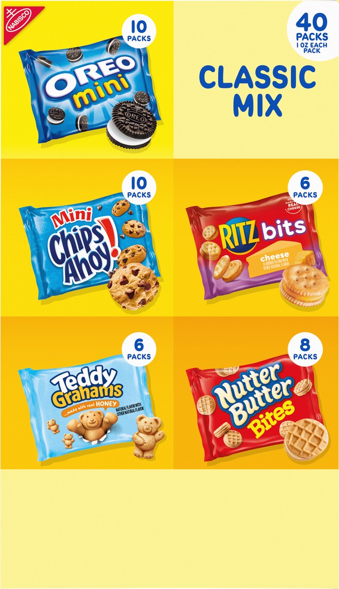 slide 6 of 14, Nabisco Classic Mix Cookie 40 - 1 oz Packs, 40 ct