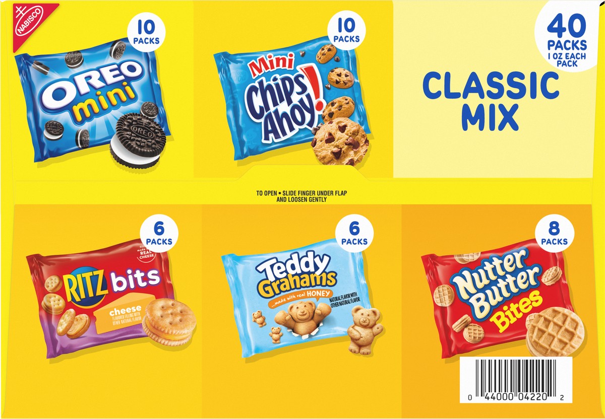 slide 9 of 14, Nabisco Classic Mix Cookie 40 - 1 oz Packs, 40 ct