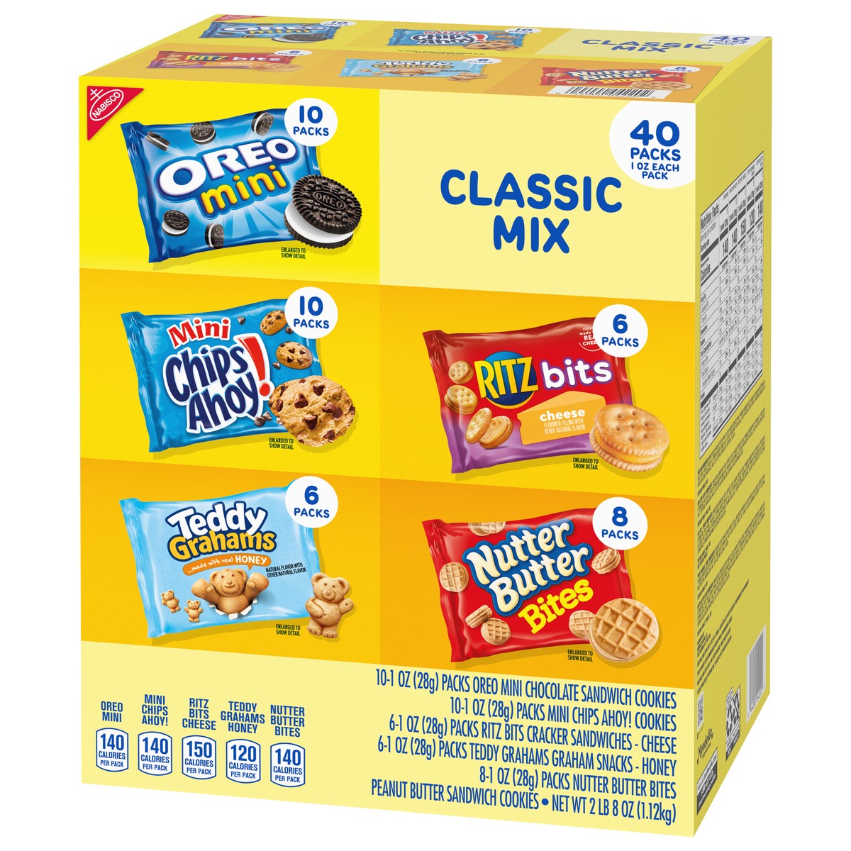slide 10 of 14, Nabisco Classic Mix Cookie 40 - 1 oz Packs, 40 ct
