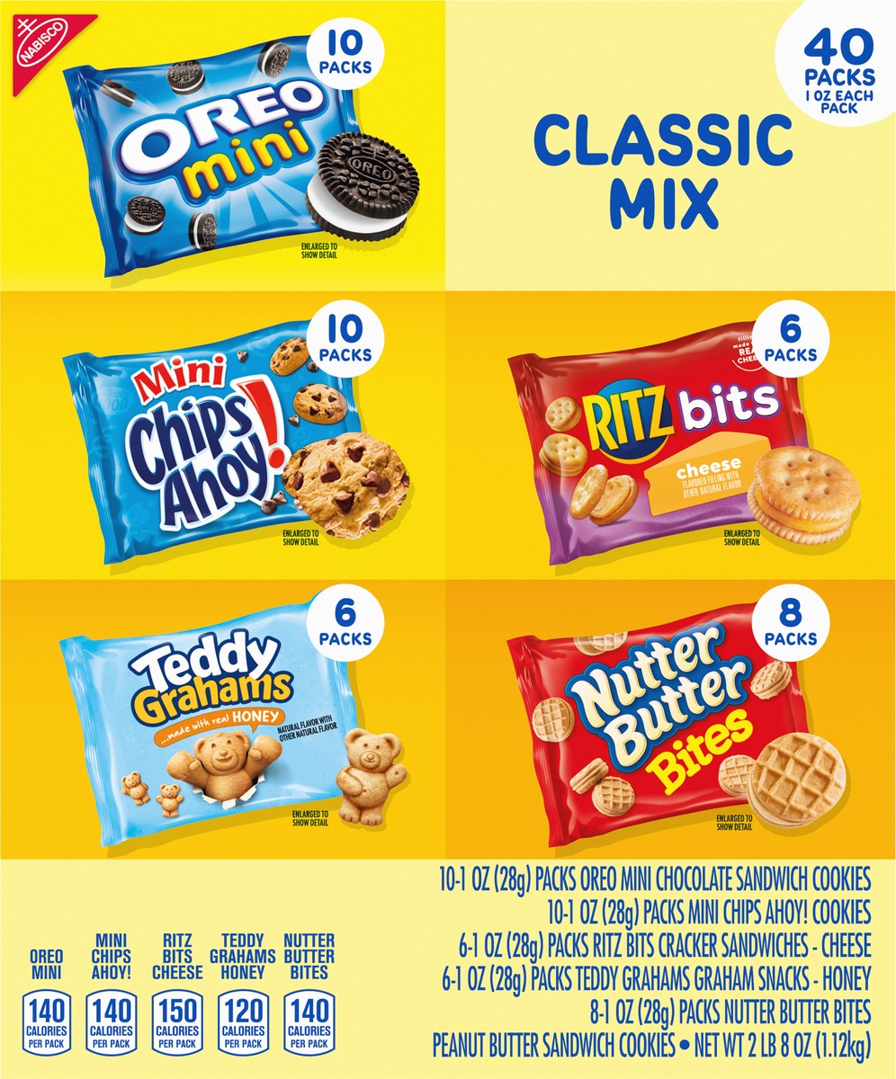 slide 11 of 14, Nabisco Classic Mix Cookie 40 - 1 oz Packs, 40 ct